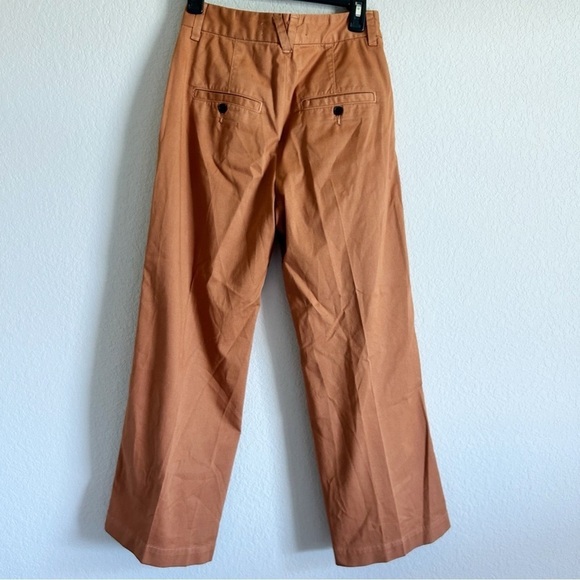 Veronica Beard Ryder Front Pleat Tailored High Rise Wide Leg Pants Clay … - Picture 4 of 11